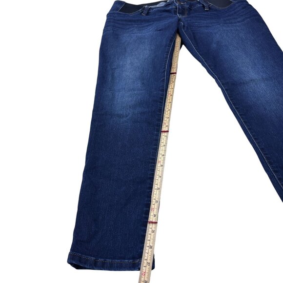 Isabel Maternity Skinny Entubado Jeans 8/29R Dark Wash Denim With Stretch Panel - Picture 8 of 12